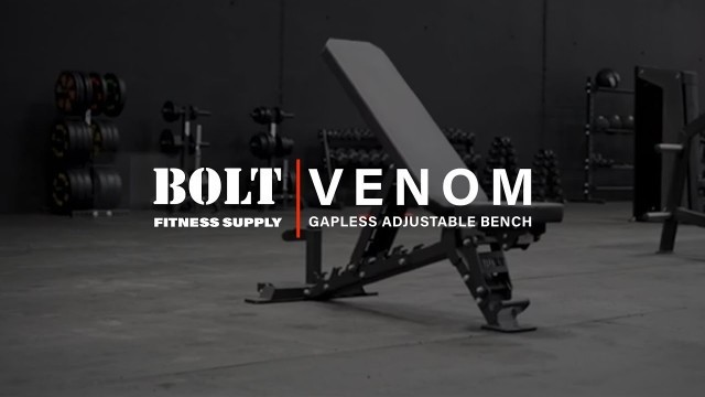 'Venom Gapless Adjustable Bench | Bolt Fitness Supply'