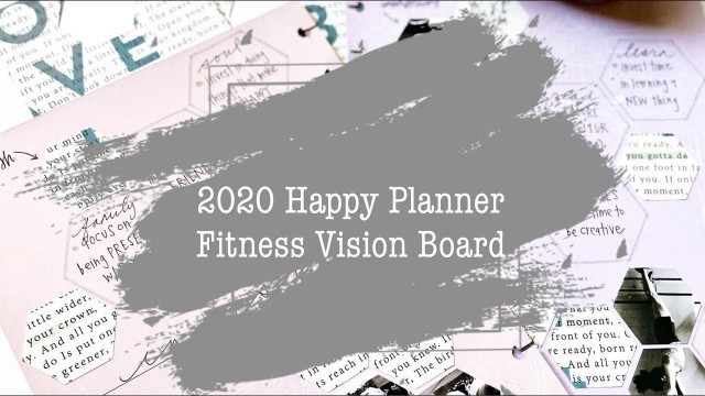'2020 Fitness Vision Board: The Happy Planner'