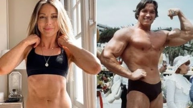 'Louise Thompson compares herself to Arnold Schwarzenegger after incredible muscle gain'