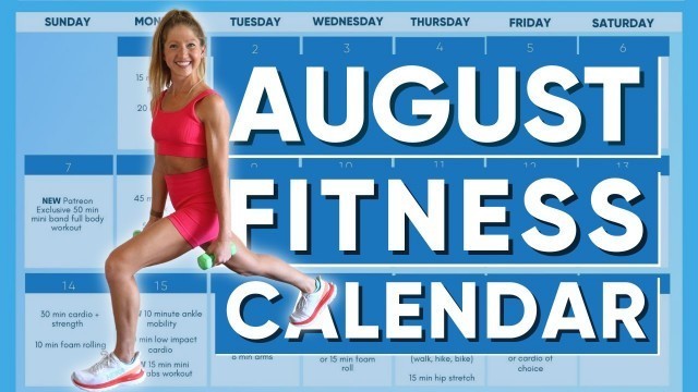 'ABSolutely Fabulous August Fitness Calendar Program 2022'