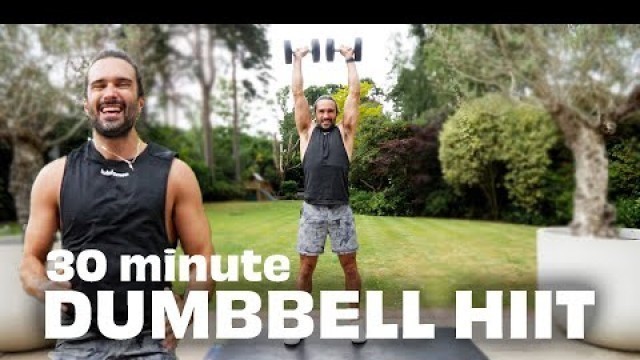 '*NEW* 30 Minute Energizing DUMBBELL HIIT Workout | The Body Coach TV'