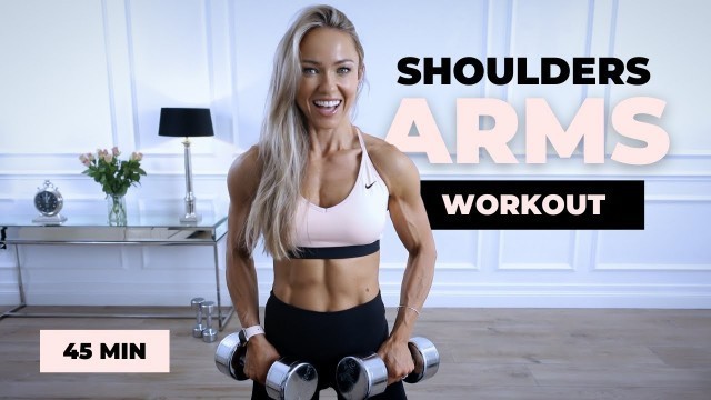 '45 Minute Unilateral Shoulders & Arms Workout at Home | Caroline Girvan'