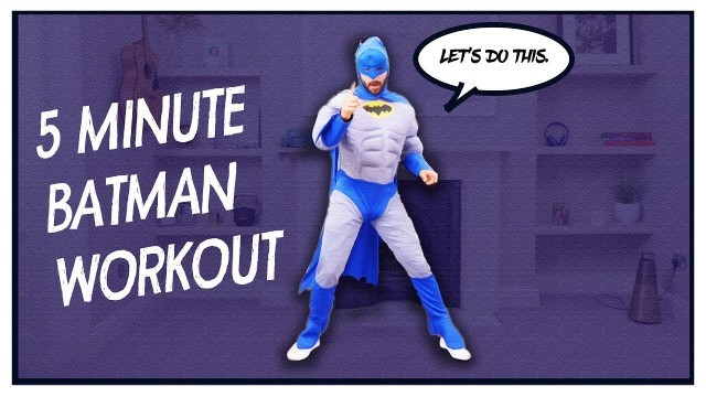 'NEW!!! 5 minute BATMAN Workout for Kids | The Body Coach TV'