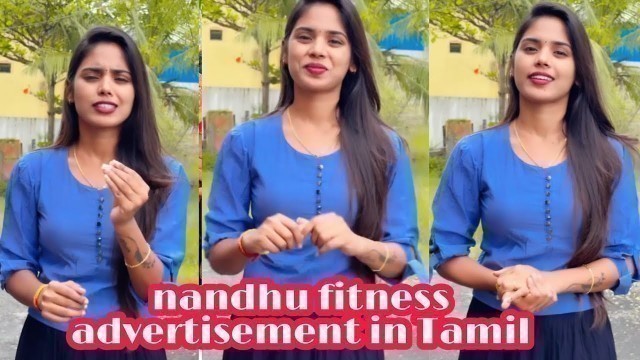 'nandhu new ownvoice video in tamil / fitness ad #nandhu6624 #fitness'
