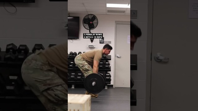 'BACK Exercises to build strength army combat fitness test   #shorts'