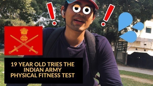 '19 YEAR OLD TRIES INDIAN ARMY FITNESS TEST | 100 SUBS SPECIAL | (NO PRACTICE)'