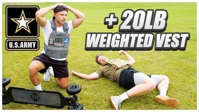 'Crossfit Athletes attempt the US Army Fitness Test + 20lb weighted vests!'
