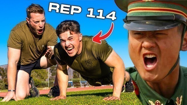 'US Marines Attempt the Chinese Army Fitness Test'