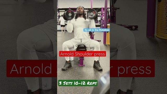 '50 Pound Arnold Shoulder Press #workout #fitness #getfit #motivation #inspiration #viral ￼'
