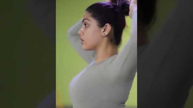 'Hot indian fitness model workout #shorts #gym'