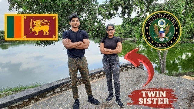 'I Tried the US ARMY FITNESS TEST with my TWIN SISTER! | Sri Lanka'