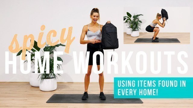 'SPICE UP YOUR HOME WORKOUTS! (Fresh exercise ideas using everyday items at home)'