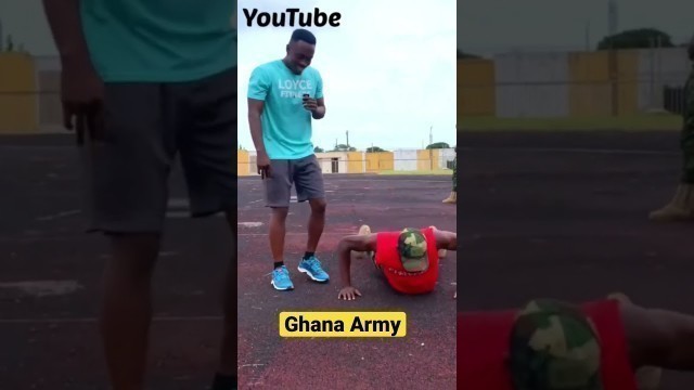 'I challenged a Ghanaian army personnel in fitness test #Shorts #giveityourbestshorts'