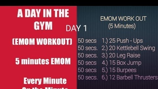 'A DAY IN THE GYM // EMOM WORKOUT // DAY 1          ( POUND FOR POUND FITNESS)'