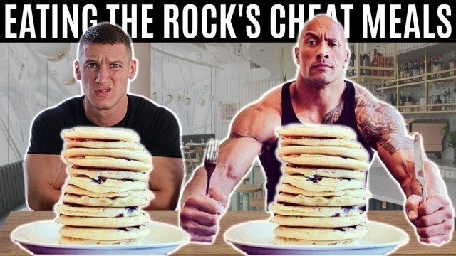 'Bodybuilder tries The Rock\'s Cheat Day Meals *10,000 CALORIES*'