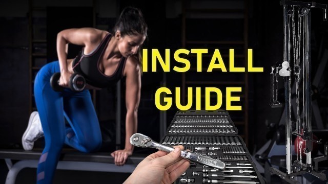 'TITAN FITNESS Wall Mounted Pulley Tower COMPLETE INSTALL GUIDE'