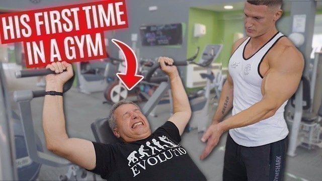 'Taking my Dad to the gym for the FIRST TIME!'