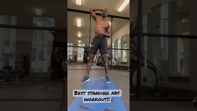 'Best standing Abs workout!! || you can do these anywhere! Must try!!'
