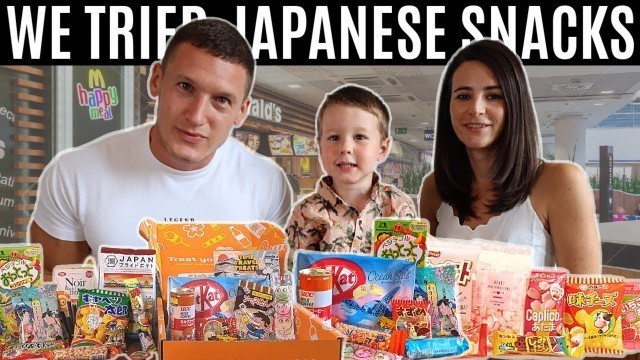 'British family try Japanese snacks & candy for the first time'