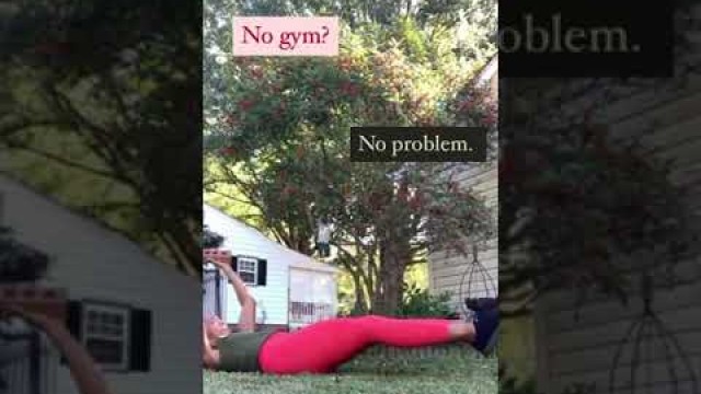 'Quick core workout anywhere #shorts'