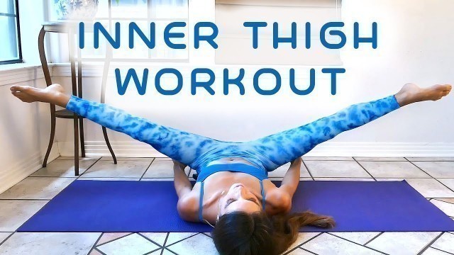 'Slim Legs & Inner Thighs Workout for Beginners, 20 Minute At Home Fitness , Thigh Gap Tone Up'