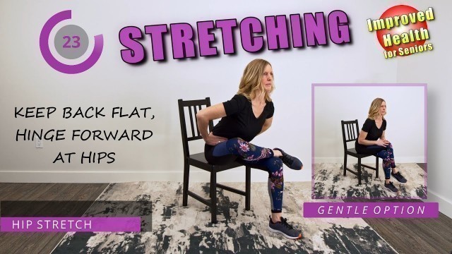 'Chair Stretches | Stretching Exercises for SENIORS or BEGINNERS | Full Body Stretch'
