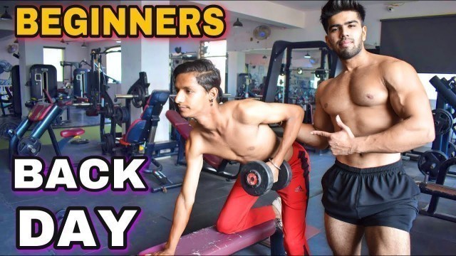 'BEGINNERS BACK WORKOUT WITH  COMPLETE GUIDANCE| TUESDAY BACK DAY| BADRI FITNESS'