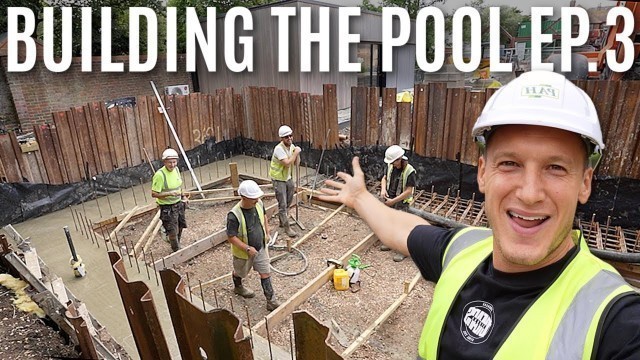 'BUILDING AN INDOOR SWIMMING POOL Ep. 3 | Full Home Swimming Pool Build'