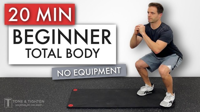 '20 Min FULL BODY Workout For BEGINNERS (No Equipment)'