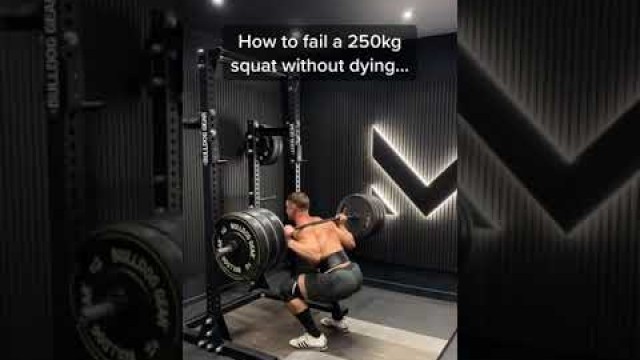 'How to safely fail a squat MattDoesFitness #shorts'
