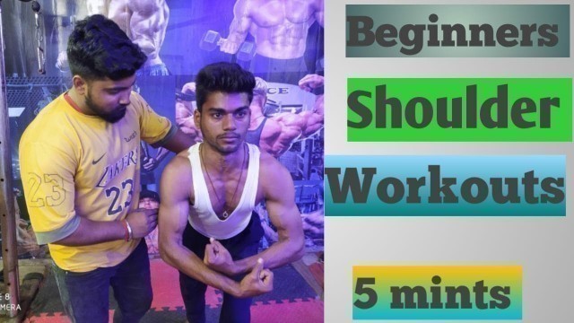'SHOULDER WORKOUT BEGINNERS| STEP BY STEP TRAINING| ANKIT BHAI FITNESS'