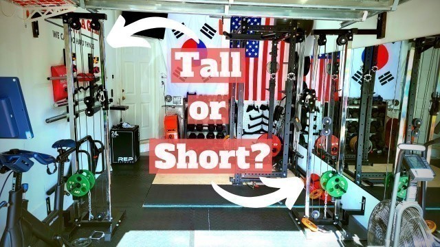 'Titan wall mounted pulley tower: tall vs short versions?'