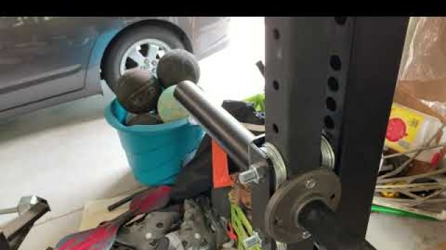 'Titan Fitness Power Rack DIY Garage Made Lever Arms'
