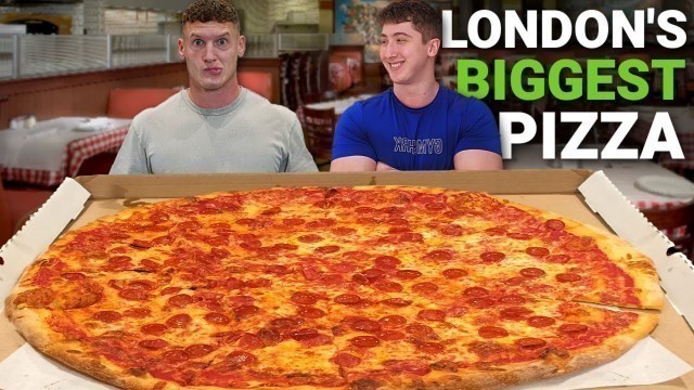 'Eating London’s BIGGEST PIZZA! *8,200 CALORIES*'