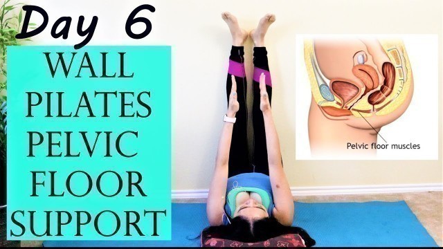 'Day 6 Absolute Beginners Pilates Wall Exercises for Pelvic Floor Dysfunction Support'