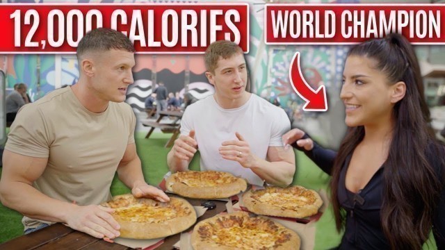 'BROTHERS vs WORLD RECORD competitive eater *12,000 calorie challenge*'