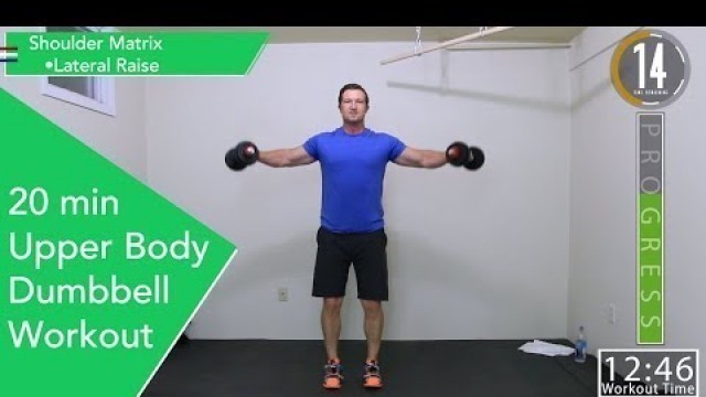'20 Minute Upper Body Dumbbell Workout - Great For Beginners'