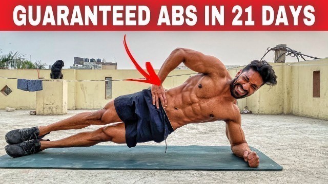 'Home Abs Workout For Beginners (Guaranteed Abs In 21 Days)'
