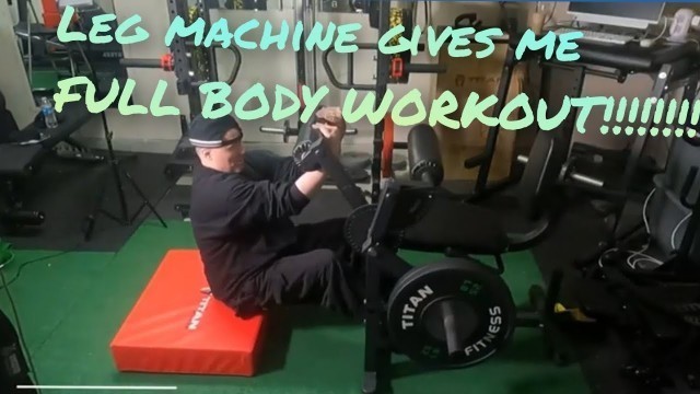 'Titan Fitness Leg Extension and Curl Machine: FULL BODY WORKOUT!!!'