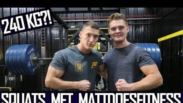 'squat PR\'s met MattDoesFitness'