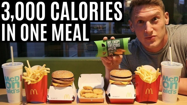 '3,000 CALORIES IN ONE MEAL | IIFYM Full Day of Eating'