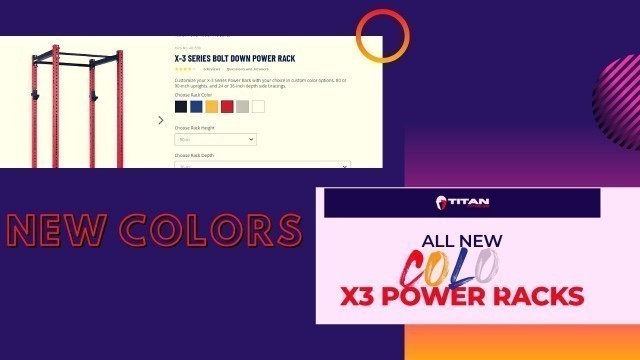 'New Titan Fitness Power Rack Colors | #Shorts'
