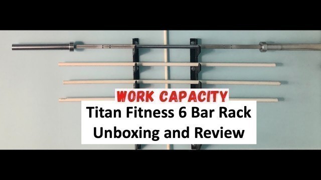 'Titan Fitness 6Bar Barbell Rack'