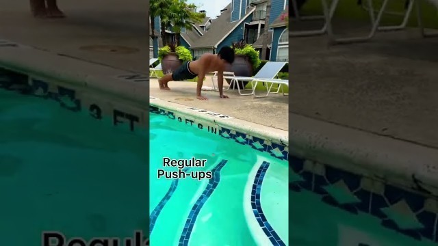 '10 Push-ups Variation That You Can Do Anywhere #workout #motivation #pushups #pool #fitness #shorts'