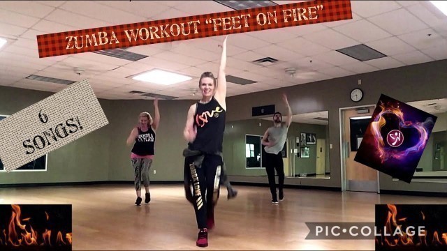 'Zumba Workout - \"Feet on Fire\" - 6 songs, 20 minutes'