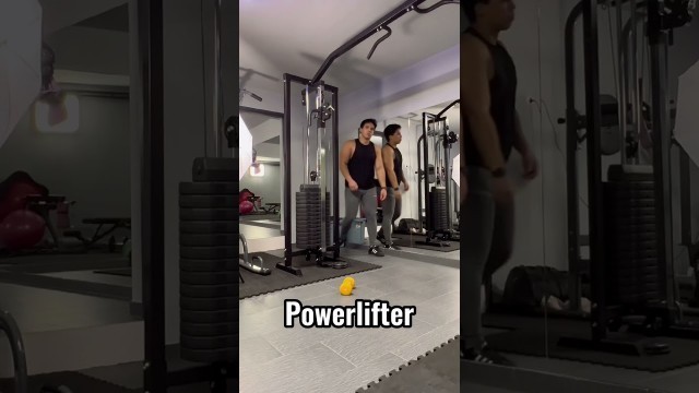 'Bodybuilder vs. Fighter vs. Powerlifter vs. Crossfitter #gym #fitness #funny #fitnessmotivation #abs'