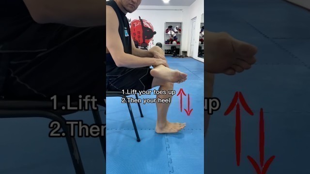 'Training ankle! #yoga #fitness #stretching #training #ankle #спина #йога #lesson #fighter #фитнес'