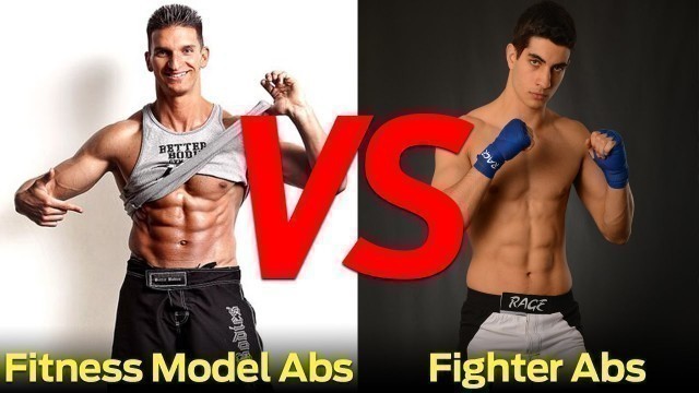 'Fitness Model VS Fighter Abs Workouts (WHICH ONE IS HARDER?)'