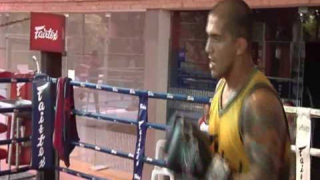 'Ricardo Barros; WEC fighter,  at Fairtex Muay Thai Fitness, Pattaya'