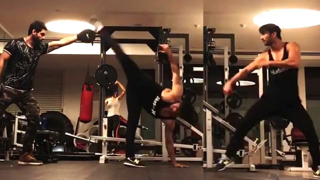 'Sushant Singh Rajput Karate Stunt Training & Gym Workout Videos'